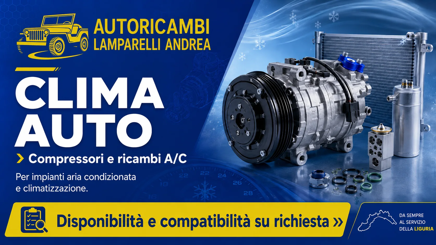 Compressori clima e ricambi aria condizionata auto - Autoricambi Lamparelli Andrea